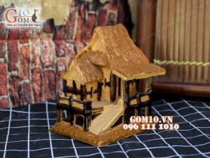 Mô hình nhà gốm 002 - Trang trí tiểu cảnh 15cm