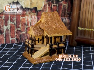 Mô hình nhà gốm 002 - Trang trí tiểu cảnh 15cm