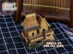 Mô hình nhà gốm 003 - Trang trí tiểu cảnh 13cm