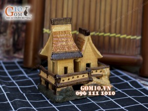 Mô hình nhà gốm 003 - Trang trí tiểu cảnh 13cm