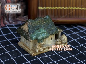 Mô hình nhà gốm 004 - Trang trí tiểu cảnh 15cm