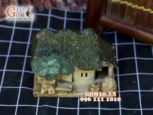 Mô hình nhà gốm 004 - Trang trí tiểu cảnh 15cm