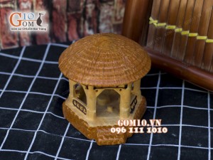 Mô hình nhà gốm 005 - Trang trí tiểu cảnh 15cm