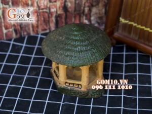 Mô hình nhà gốm 006 - Trang trí tiểu cảnh 15cm