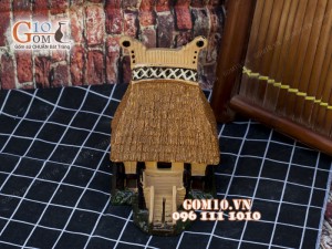 Mô hình nhà gốm 007 - Trang trí tiểu cảnh 21cm