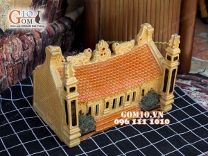 Mô hình nhà gốm 008 28cm - Trang trí tiểu cảnh