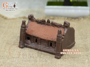 Mô hình nhà gốm 010 H6cm- Trang trí tiểu cảnh