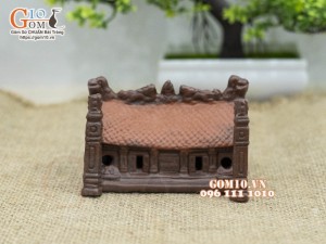 Mô hình nhà gốm 010 H6cm- Trang trí tiểu cảnh