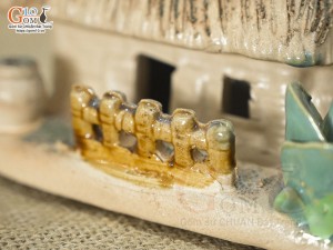 Mô hình nhà gốm 15cm - Trang trí tiểu cảnh