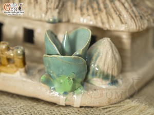 Mô hình nhà gốm 15cm - Trang trí tiểu cảnh