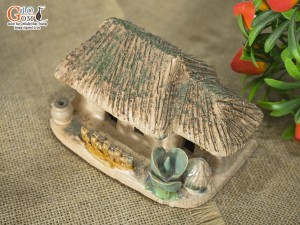 Mô hình nhà gốm 15cm - Trang trí tiểu cảnh