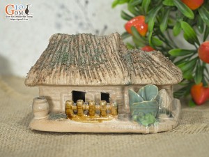 Mô hình nhà gốm 15cm - Trang trí tiểu cảnh