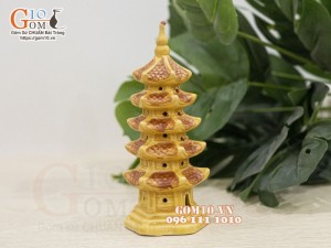 Mô hình Tháp gốm 5 tầng , cao 15cm