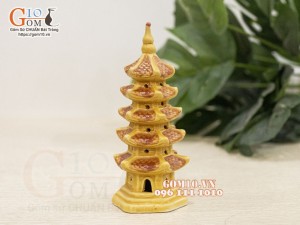 Mô hình Tháp gốm 5 tầng , cao 15cm