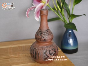 Nậm rượu 2 bầu Đông Sơn Âu Lạc, 1.25l