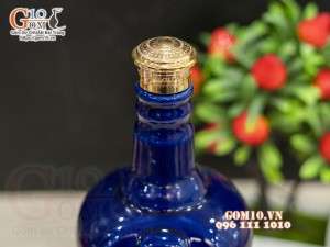 Nậm rượu dáng chai, màu xanh 750ml