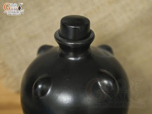 Nậm rượu gốm đen in logo, 500ml