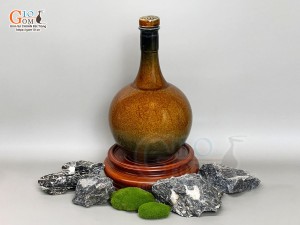 Nậm rượu gốm men cổ màu mật ong, 1Lít