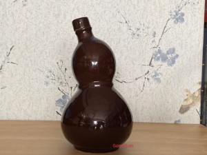 Nậm rượu men bóng 2 bầu dáng nghiêng, 500ml