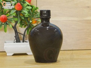 Nậm rượu nâu men bóng, 450ml
