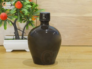 Nậm rượu nâu men bóng, 450ml