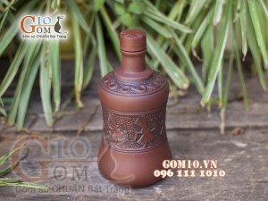 Nậm rượu sành Đông Sơn Âu Lạc 700ml