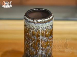 Ống đựng nước men hỏa biến vân đá