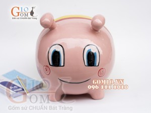 Ống heo tiết kiệm vàng hồng, dài 25cm