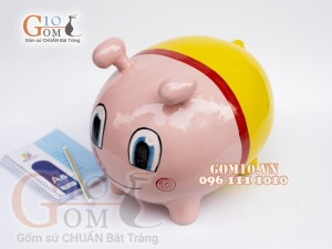 Ống heo tiết kiệm vàng hồng, dài 25cm