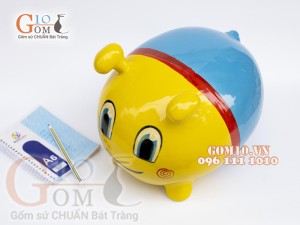 Ống heo tiết kiệm vàng xanh, dài 25cm