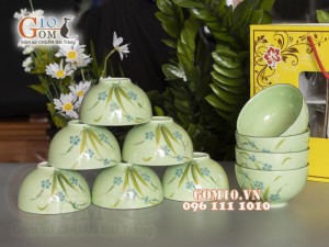 Bộ 10 Bát Cơm Đào Chuồn Ngọc