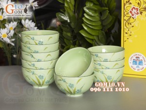 Bộ 10 Bát Cơm Đào Chuồn Ngọc