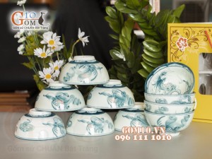 Bộ 10 Bát Cơm Rồng Phượng Hóa