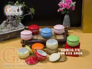 Sét 10 hũ caramen nhiều màu