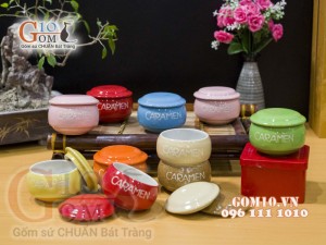 Sét 10 hũ caramen nhiều màu