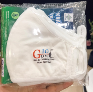 Set khẩu trang vải kháng khuẩn cao cấp quà tặng Gốm 10 