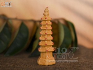 Mô hình tháp gốm cao 10cm