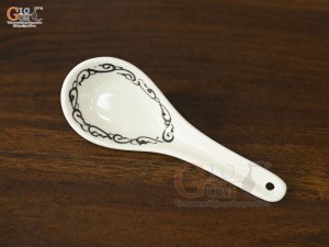 Thìa cơm men cổ vẽ hoa móc (Hàng Đặt SX)