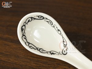 Thìa cơm men cổ vẽ hoa móc (Hàng Đặt SX)