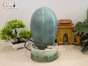 Thủy cầu phong thủy men ngọc, cao 30cm