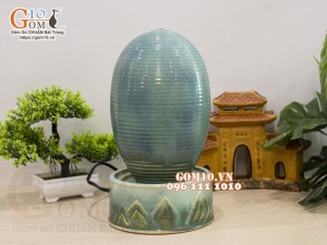 Thủy cầu phong thủy men ngọc, cao 30cm