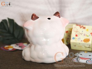 Tiết kiệm cừu vui vẻ màu hồng, cao 21cm