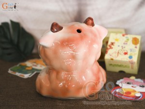 Tiết kiệm cừu vui vẻ màu nâu, cao 17cm