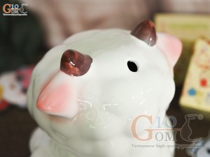 Tiết kiệm cừu vui vẻ màu xanh, cao 17cm