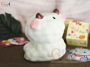 Tiết kiệm cừu vui vẻ màu xanh, cao 17cm