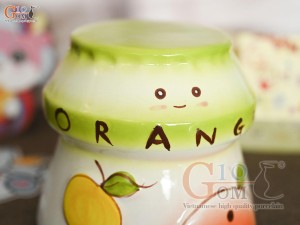 Tiết kiệm sữa chua màu xanh, cao 14cm