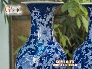 Tiểu Lộc Bình men rong cổ cảnh Rồng Băng 52cm