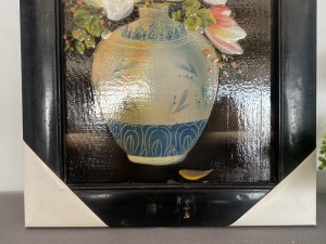 Tranh sứ cảnh Bình hoa KT 29x45