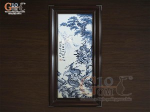 Tranh sứ cao cấp vẽ cảnh Tùng Hươu - Vinh Hoa Phú Quý, 68x128cm Tranh sứ cao cấp vẽ cảnh Tùng Hươu - Vinh Hoa Phú Quý, 68x128cm