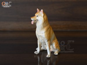 Tượng chó Shiba mẫu ngồi cao 11cm